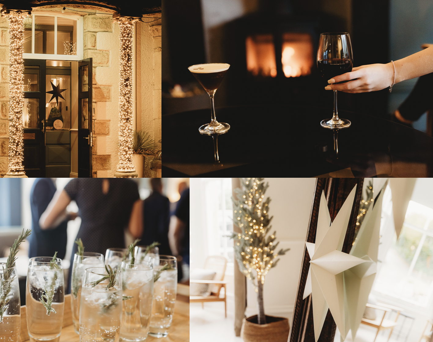 Christmas decorations and food at Hotel VARA Truro